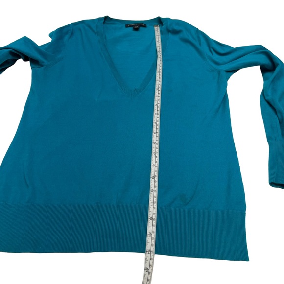 Banana Republic Blue Cotton V-Neck Long Sleeve Pullover Sweater Size M - Picture 6 of 9